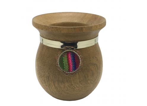 product image for Mate Gourd Calabas - Wooden Alpaca Medal