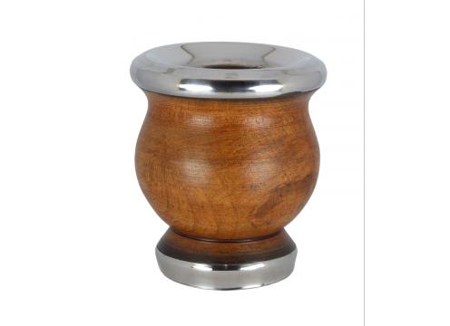 product image for Mate Gourd Calabas - Wooden with Silver 