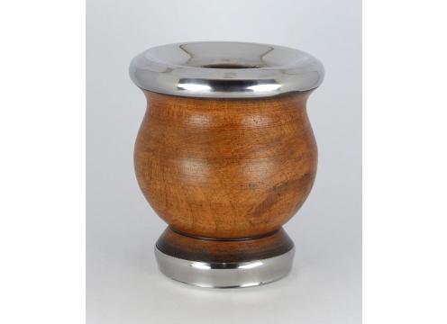 gallery image of Mate Gourd Calabas - Wooden with Silver 