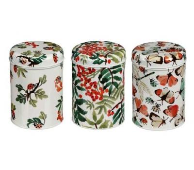 image of ​Round Caddy - Butterfly & Ladybirds Tin set