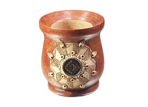 product image for Mate Gourd Calabas - Olivia Wooden with badge