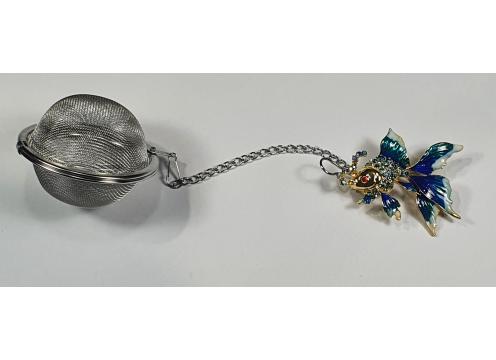 product image for Tea Ball Infuser - Gold fish Blue