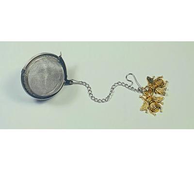 image of Tea Ball Infuser - Bumble Bees Gold