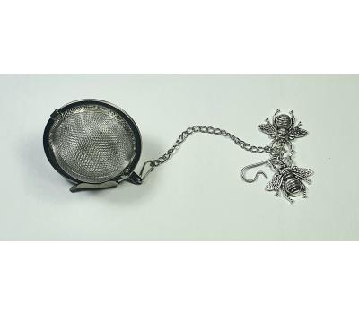 image of Tea Ball Infuser - Bumble Bees Silver