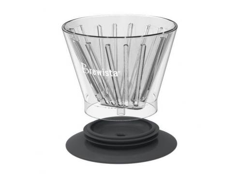 gallery image of Brewista Flat V Cone Glass Dripper - Double wall
