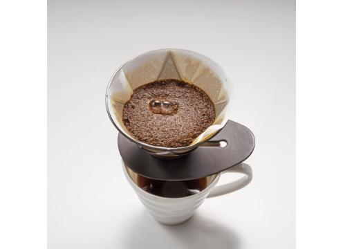 gallery image of Hario V60 One Pour Dripper MUGEN, Clear Black