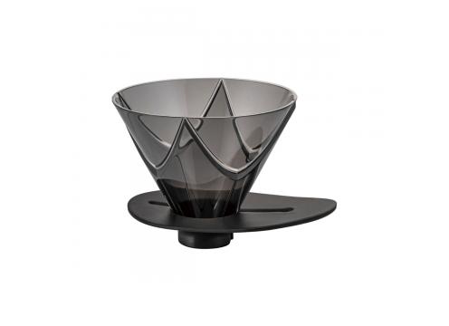 product image for Hario V60 One Pour Dripper MUGEN, Clear Black