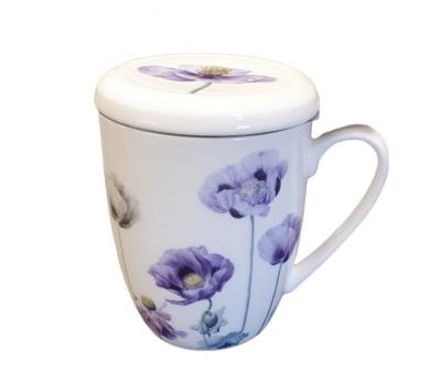 image of Ashdene Purple Poppies AWM Infusion Mug