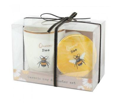 image of Queen Bee Mug & Coaster