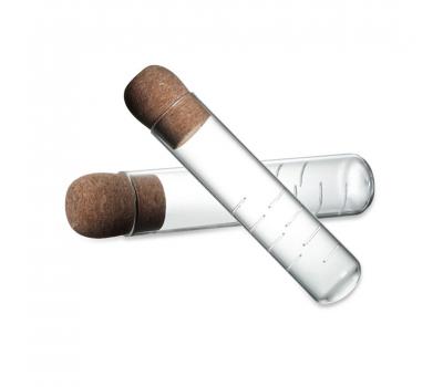 image of Posh Glass Tea Infuser - Clear/Natural Cork Lid
