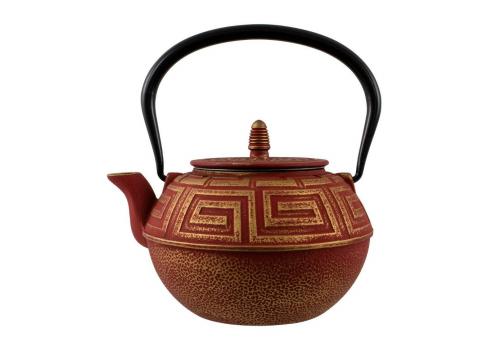 product image for Cast Iron Teapot - Miyoki Terracotta & Gold
