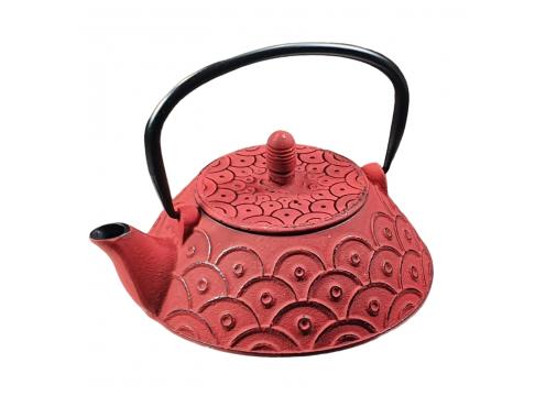 product image for Cast Iron Teapot - Zoloo Dark Red