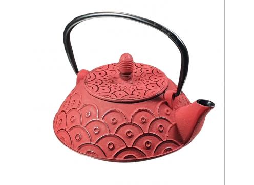 gallery image of Cast Iron Teapot - Zoloo Dark Red