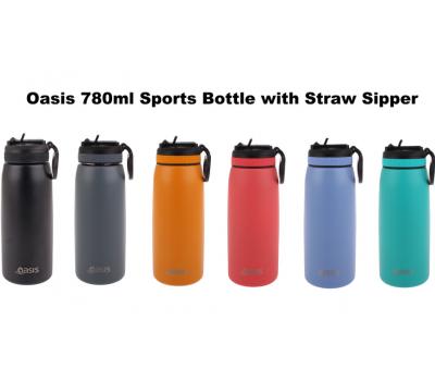 image of Oasis S/S Insulated Sport Bottle W/Straw 780 ml