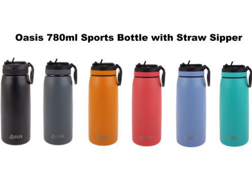 product image for Oasis S/S Insulated Sport Bottle W/Straw 780 ml