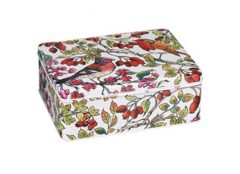 product image for Birds in Hedgerow Deep Rectangular Tin