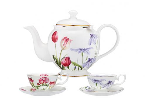 product image for Ashdene Floral Symphony Teapot & 2 Tea Cups Set