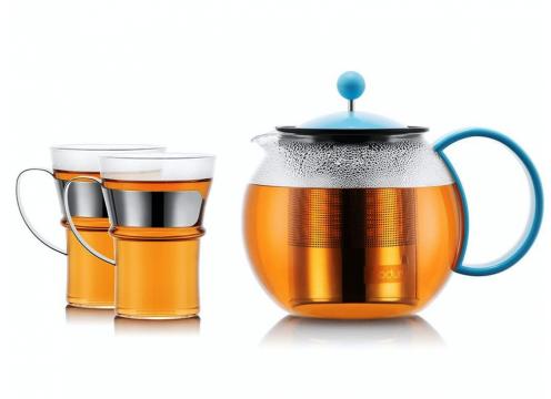 product image for Bodum Assam Teapot Set - Blue