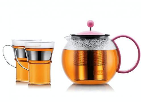 product image for Bodum Assam Teapress Set - Pink