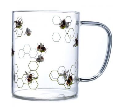 image of The Nectar Meadow Bee Glass Mug