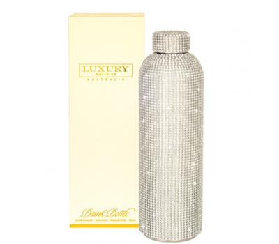 image of Ogilvies - Luxury Australia Drink Bottle - Diamonte Silver