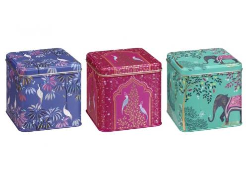 product image for India Square Tin Caddies Large 