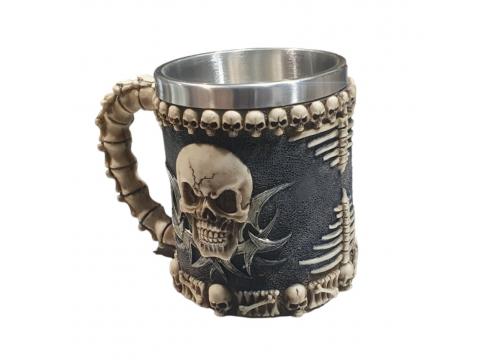 gallery image of Armoured Skull Mug Creepy - Spine Handle