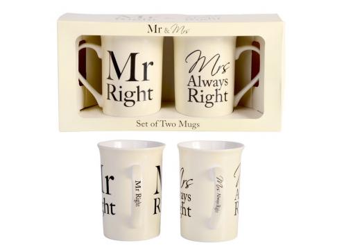 gallery image of Mr Right & Mrs Always Righ Mug Set 