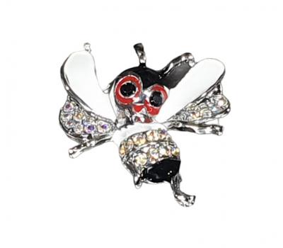 image of Tea Ball Infuser - Zorro Queen Bee Brooch